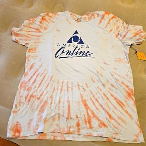 AOL tie-dye tee shirt